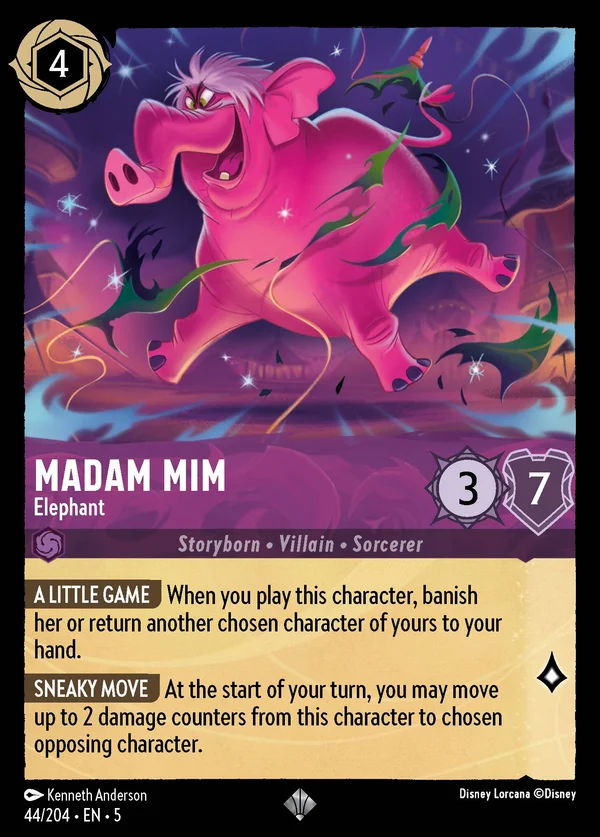 Madam Mim - Elephant — Disney Lorcana Character card from Shimmering Skies
