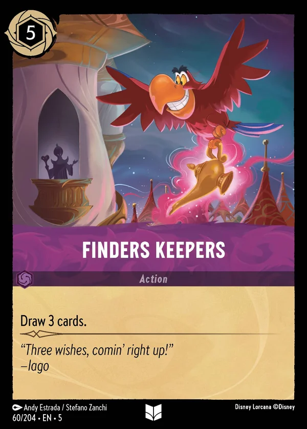 Finders Keepers — Disney Lorcana Action card from Shimmering Skies