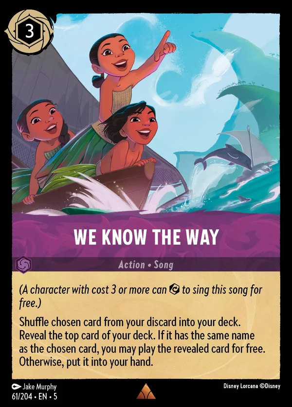 We Know the Way — Disney Lorcana Action card from Shimmering Skies