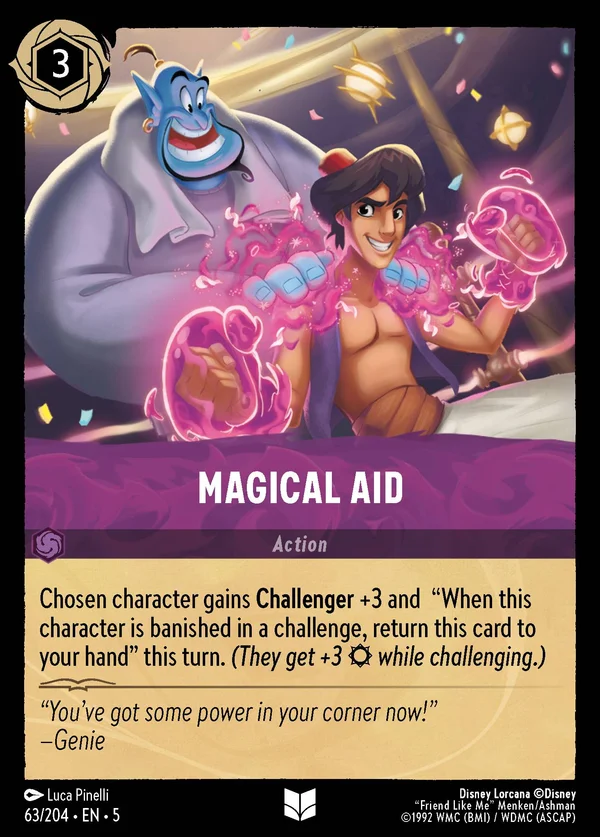 Magical Aid — Disney Lorcana Action card from Shimmering Skies
