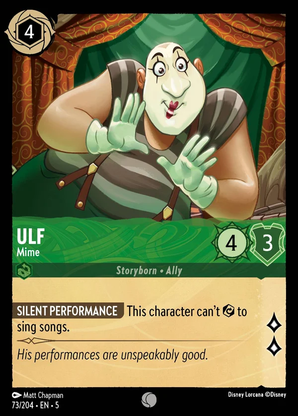 Ulf - Mime — Disney Lorcana Character card from Shimmering Skies