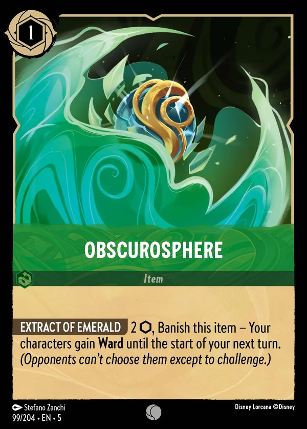 Obscurosphere — Disney Lorcana Item card from Shimmering Skies