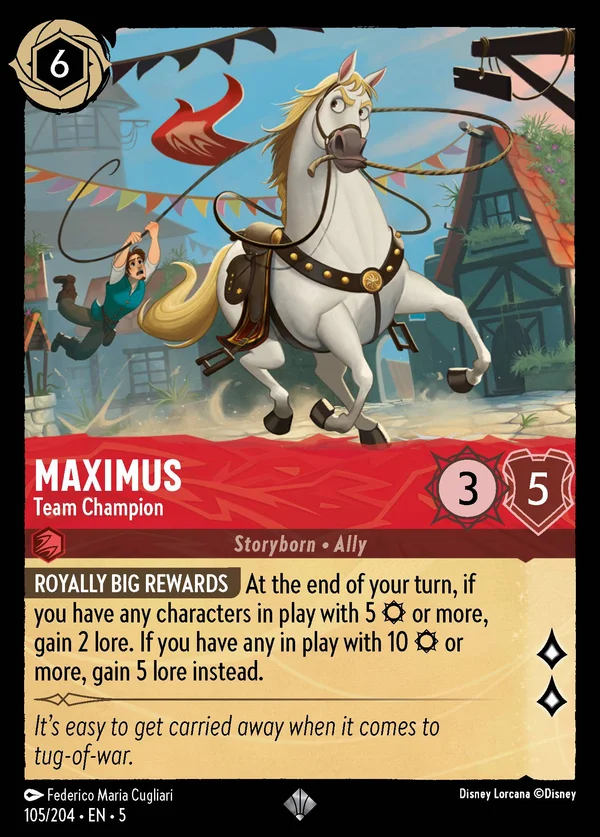 Maximus - Team Champion — Disney Lorcana Character card from Shimmering Skies