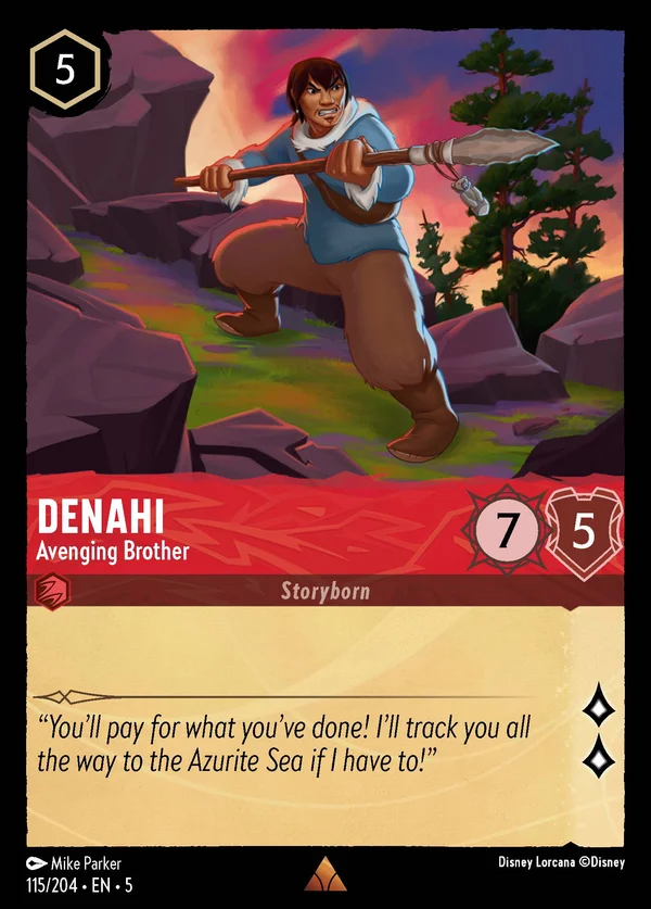 Denahi - Avenging Brother — Disney Lorcana Character card from Shimmering Skies