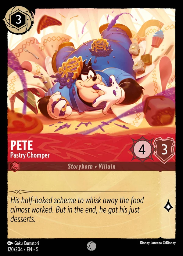 Pete - Pastry Chomper — Disney Lorcana Character card from Shimmering Skies