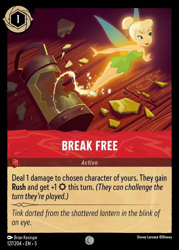Break Free — Disney Lorcana Action card from Shimmering Skies