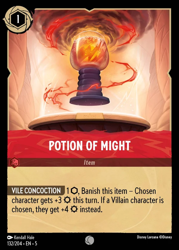 Potion of Might — Disney Lorcana Item card from Shimmering Skies