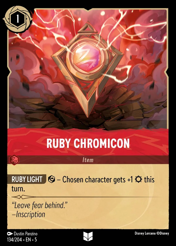 Ruby Chromicon — Disney Lorcana Item card from Shimmering Skies
