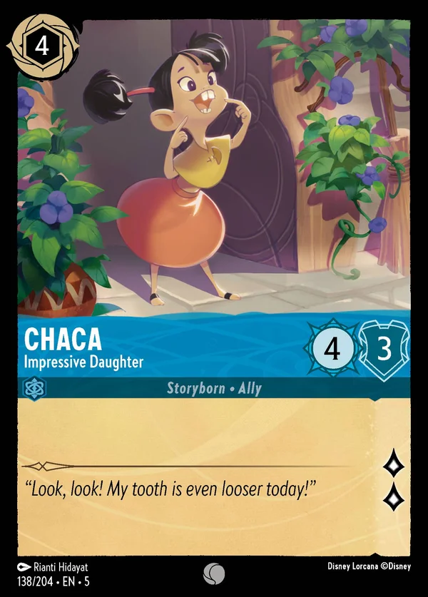 Chaca - Impressive Daughter — Disney Lorcana Character card from Shimmering Skies