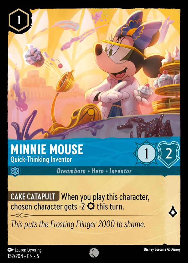 Minnie Mouse - Quick-Thinking Inventor — Disney Lorcana Character card from Shimmering Skies
