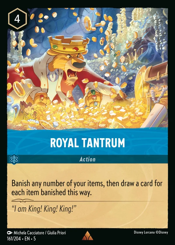 Royal Tantrum — Disney Lorcana Action card from Shimmering Skies