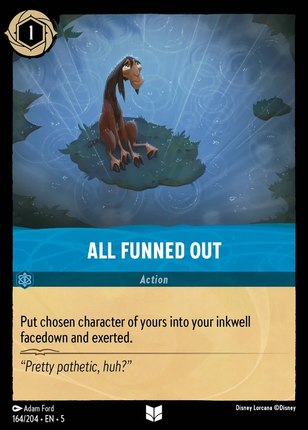 All Funned Out — Disney Lorcana Action card from Shimmering Skies