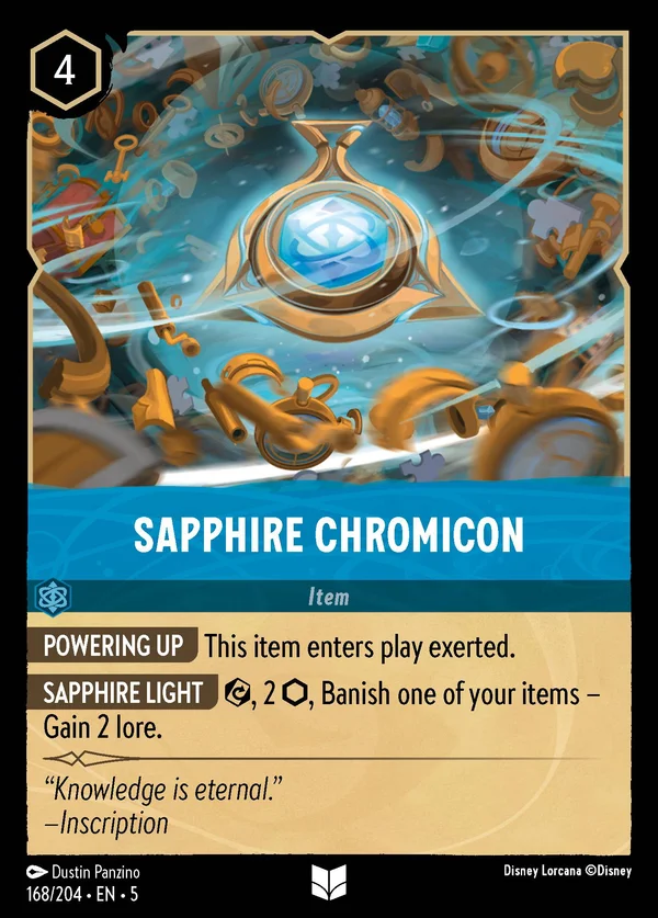 Sapphire Chromicon — Disney Lorcana Item card from Shimmering Skies