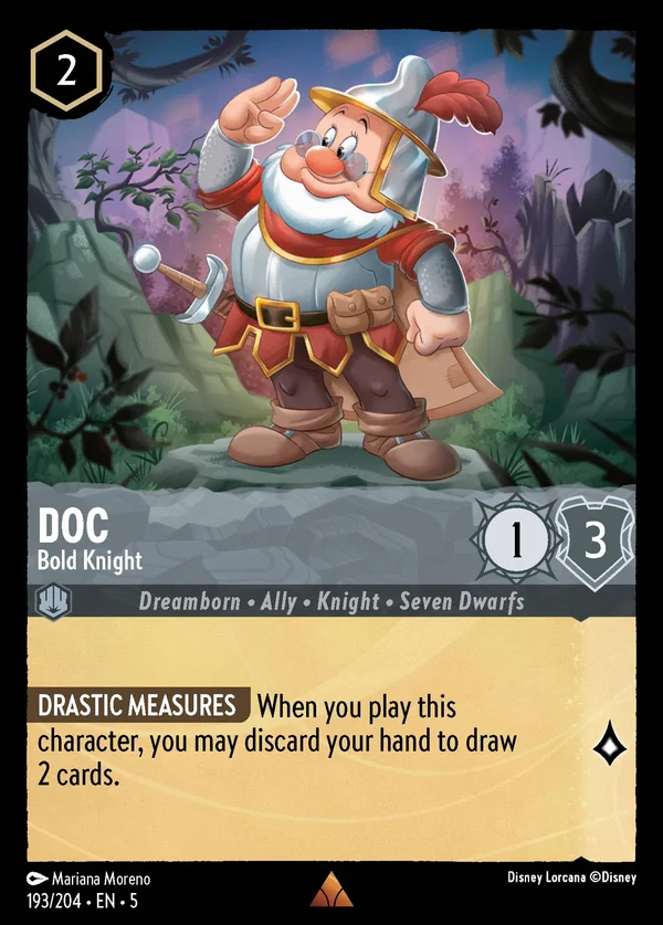 Doc - Bold Knight — Disney Lorcana Character card from Shimmering Skies