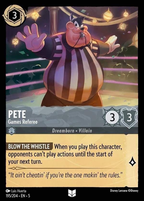 Pete - Games Referee — Disney Lorcana Character card from Shimmering Skies