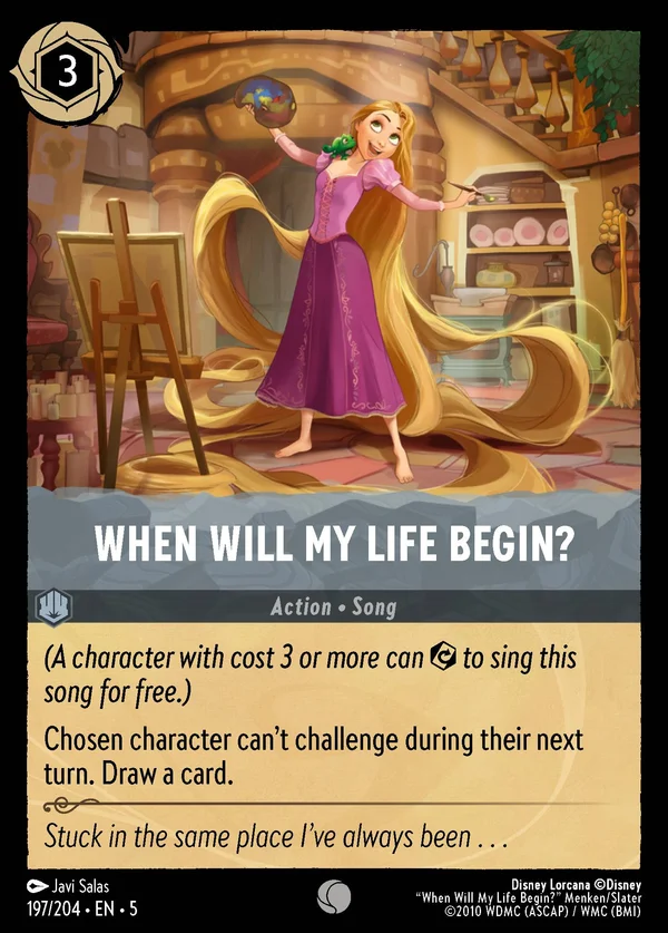 When Will My Life Begin? — Disney Lorcana Action card from Shimmering Skies
