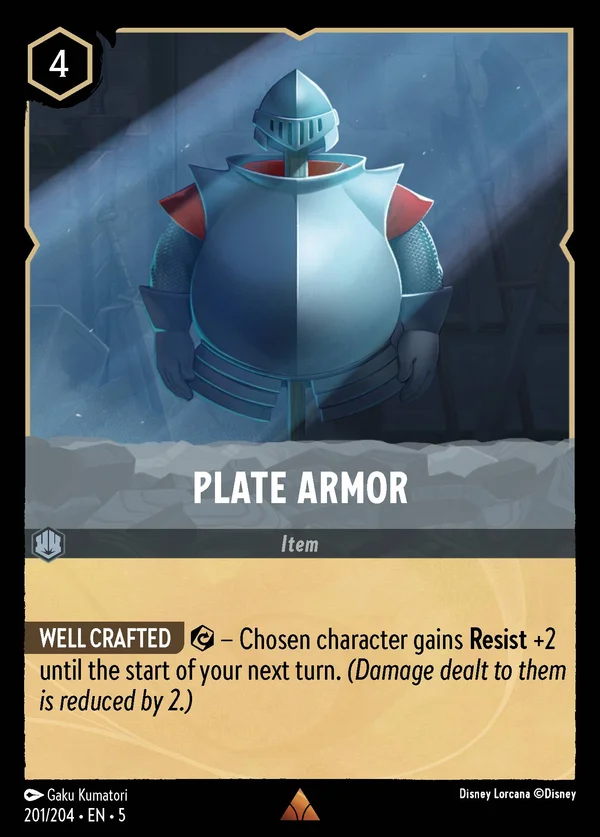 Plate Armor — Disney Lorcana Item card from Shimmering Skies