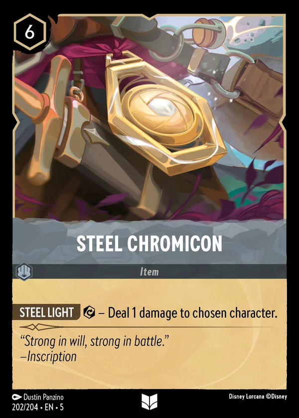 Steel Chromicon — Disney Lorcana Item card from Shimmering Skies