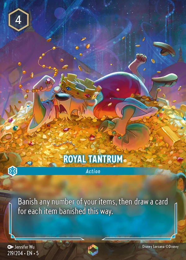 Royal Tantrum — Disney Lorcana Action card from Shimmering Skies
