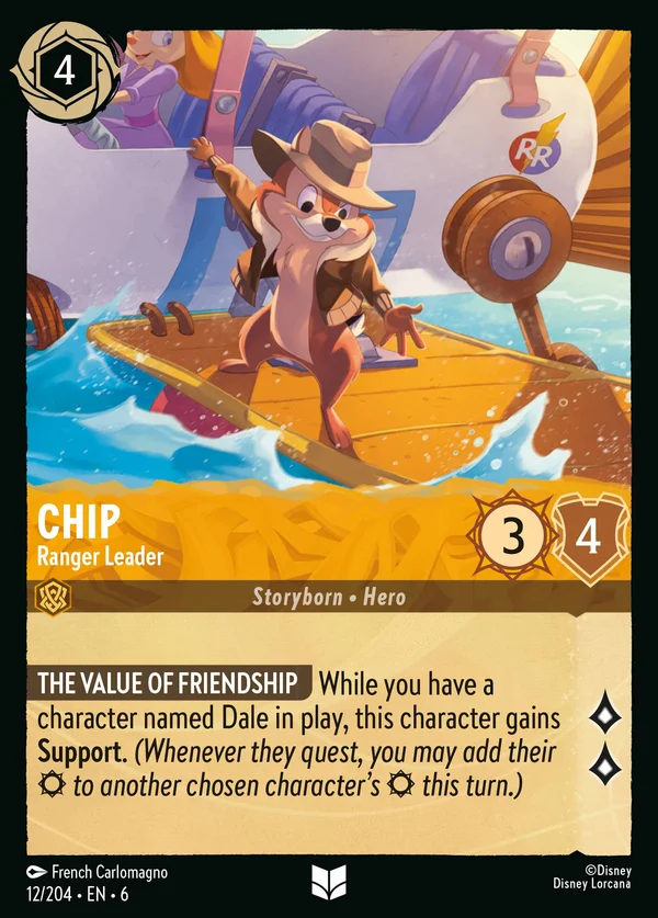 Chip - Ranger Leader — Disney Lorcana Character card from Azurite Sea