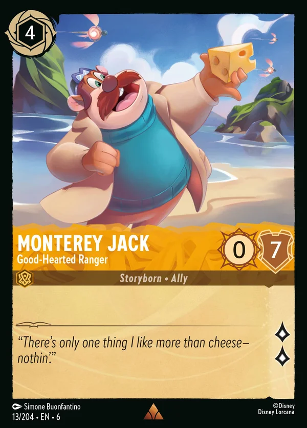 Monterey Jack - Good-Hearted Ranger — Disney Lorcana Character card from Azurite Sea