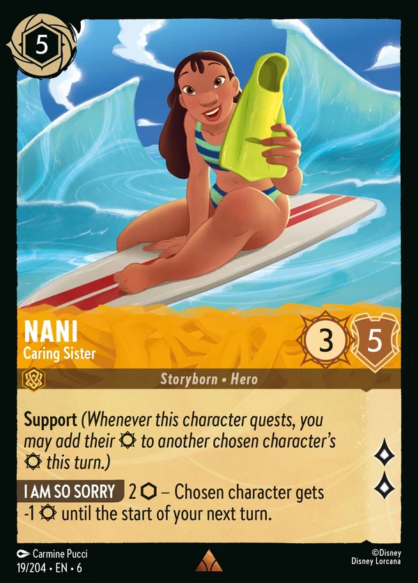 Nani - Caring Sister — Disney Lorcana Character card from Azurite Sea