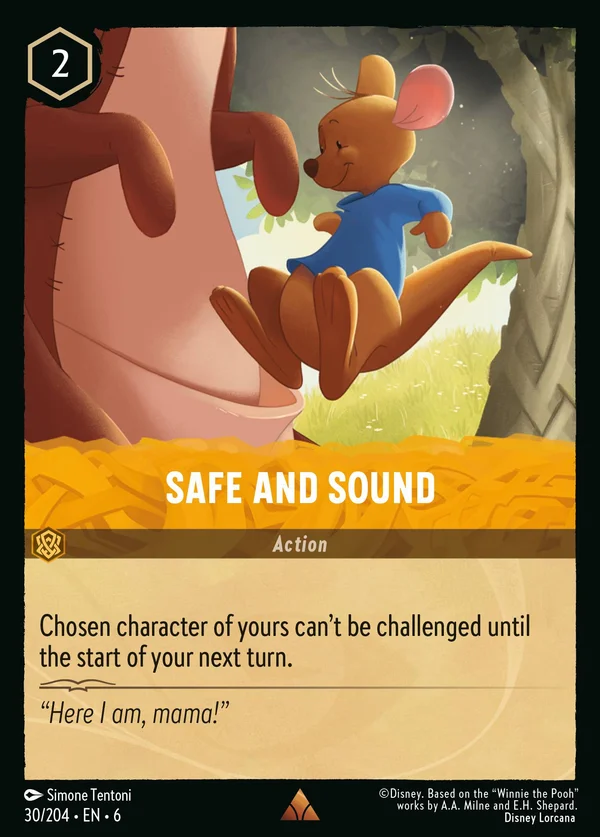 Safe and Sound — Disney Lorcana Action card from Azurite Sea