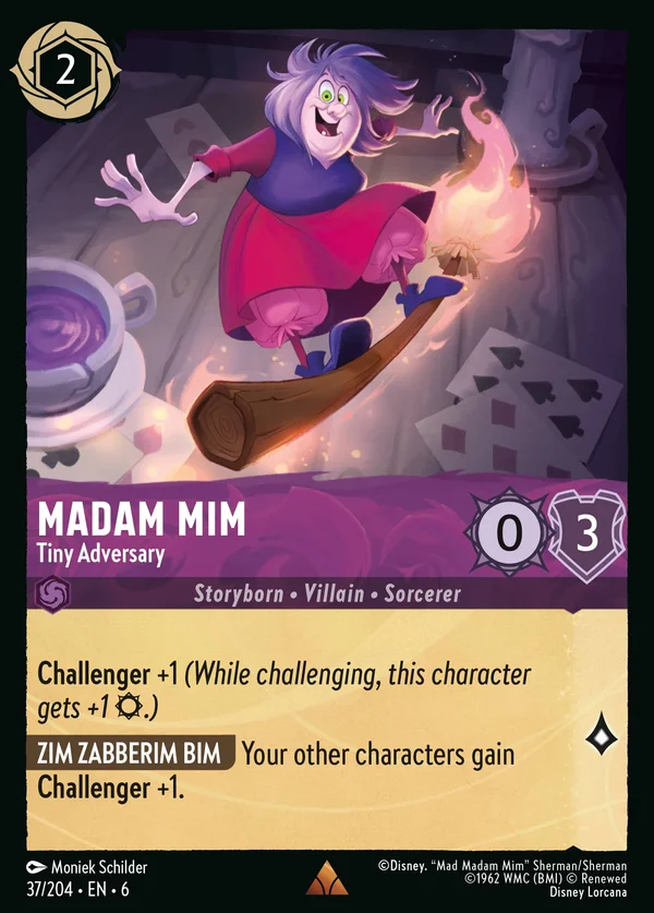 Madam Mim - Tiny Adversary — Disney Lorcana Character card from Azurite Sea