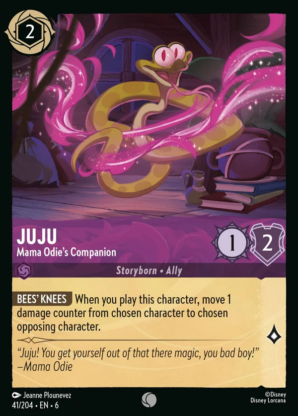 Juju - Mama Odie's Companion — Disney Lorcana Character card from Azurite Sea