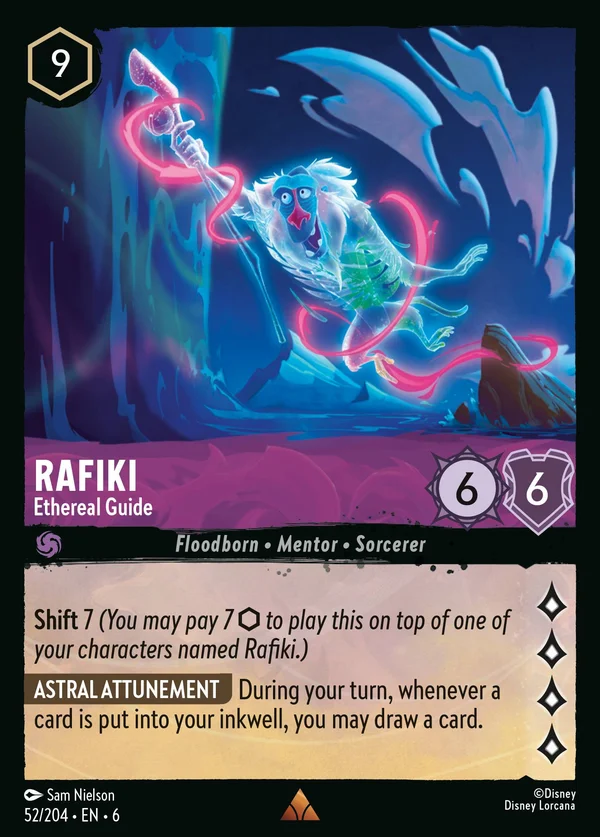 Rafiki - Ethereal Guide — Disney Lorcana Character card from Azurite Sea