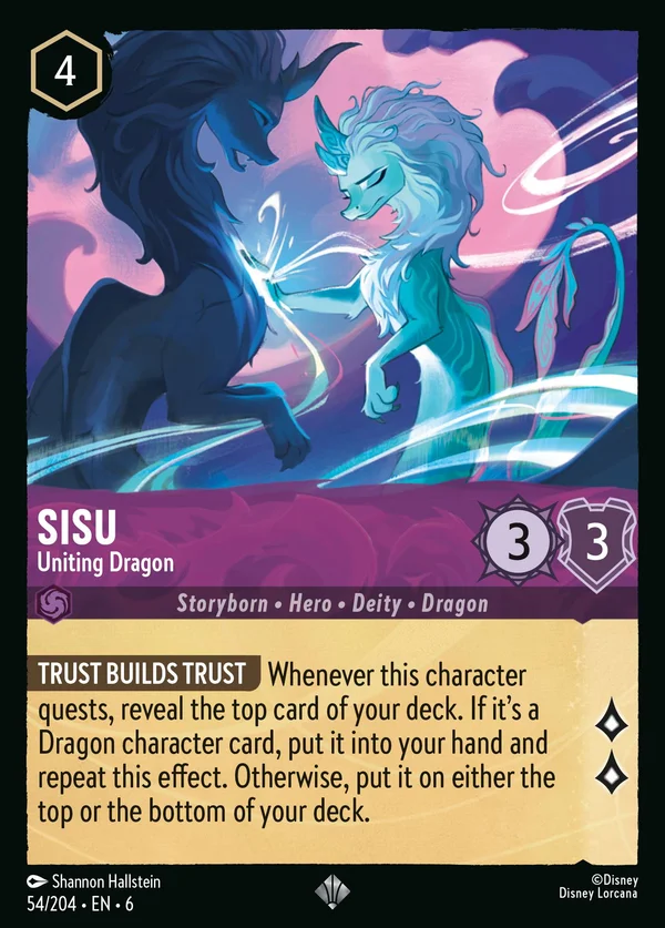 Sisu - Uniting Dragon — Disney Lorcana Character card from Azurite Sea