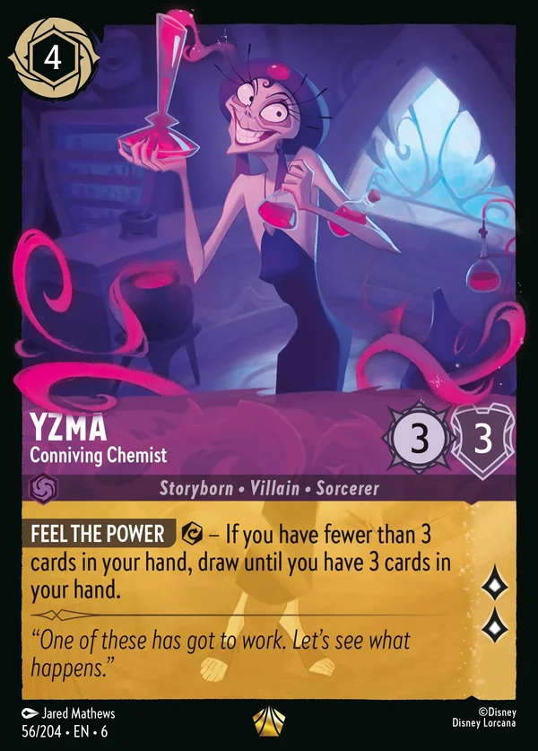 Yzma - Conniving Chemist — Disney Lorcana Character card from Azurite Sea