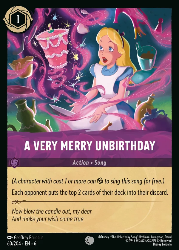 A Very Merry Unbirthday — Disney Lorcana Action card from Azurite Sea