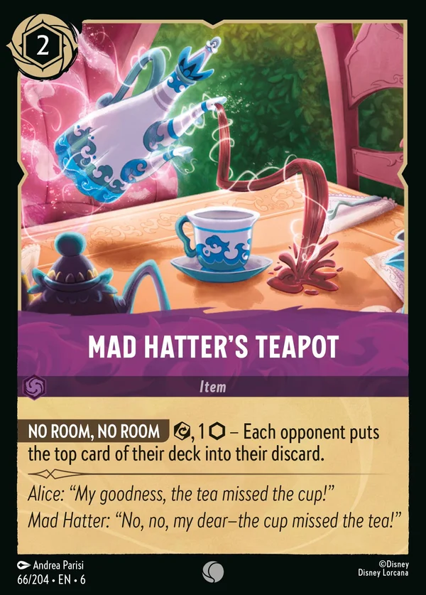Mad Hatter's Teapot — Disney Lorcana Item card from Azurite Sea