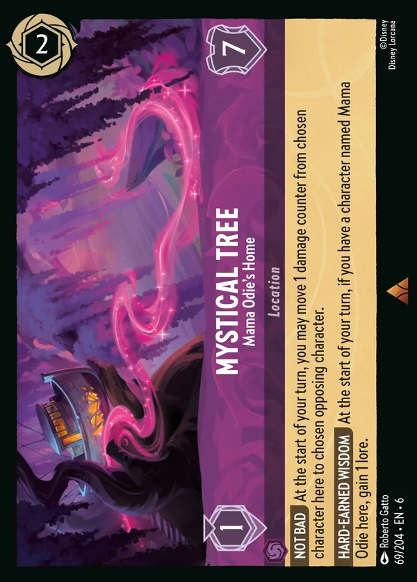 Mystical Tree - Mama Odie's Home — Disney Lorcana Location card from Azurite Sea