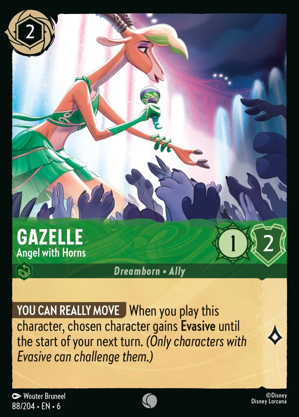Gazelle - Angel with Horns — Disney Lorcana Character card from Azurite Sea