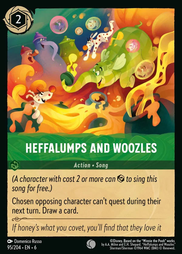 Heffalumps and Woozles — Disney Lorcana Action card from Azurite Sea