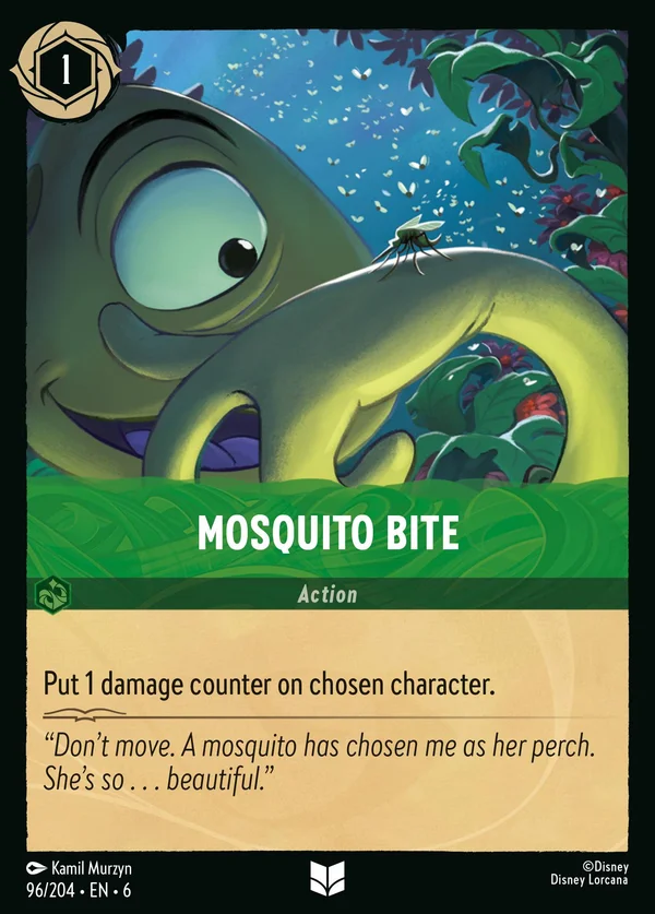 Mosquito Bite — Disney Lorcana Action card from Azurite Sea