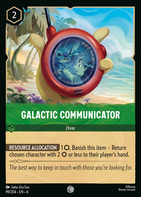 Galactic Communicator — Disney Lorcana Item card from Azurite Sea