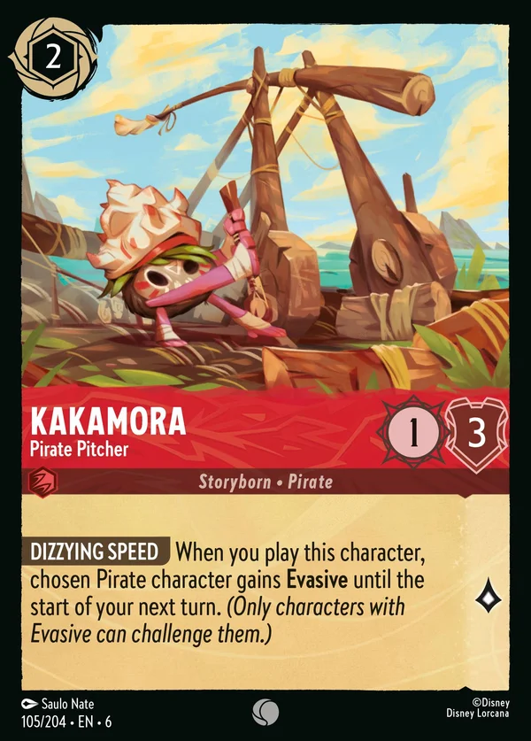Kakamora - Pirate Pitcher — Disney Lorcana Character card from Azurite Sea