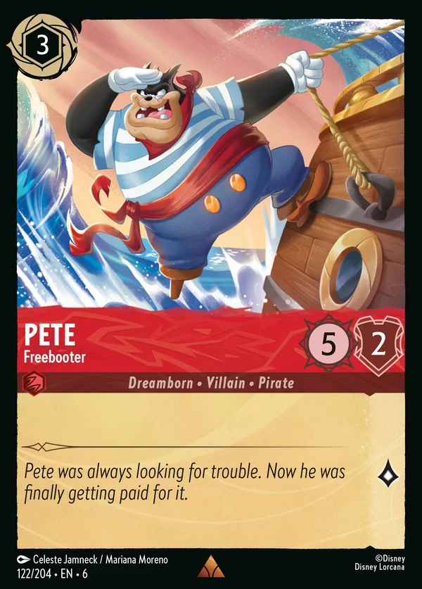 Pete - Freebooter — Disney Lorcana Character card from Azurite Sea