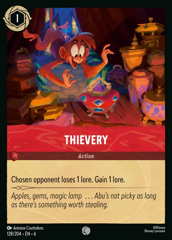 Thievery — Disney Lorcana Action card from Azurite Sea
