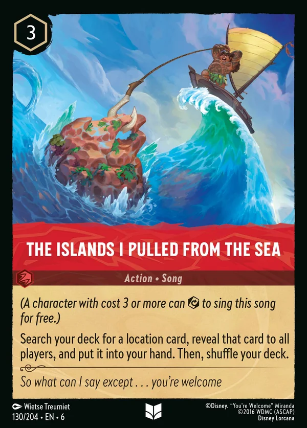 The Islands I Pulled from the Sea — Disney Lorcana Action card from Azurite Sea