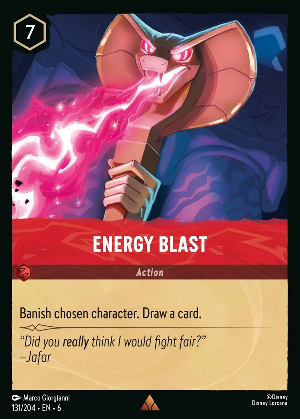 Energy Blast — Disney Lorcana Action card from Azurite Sea