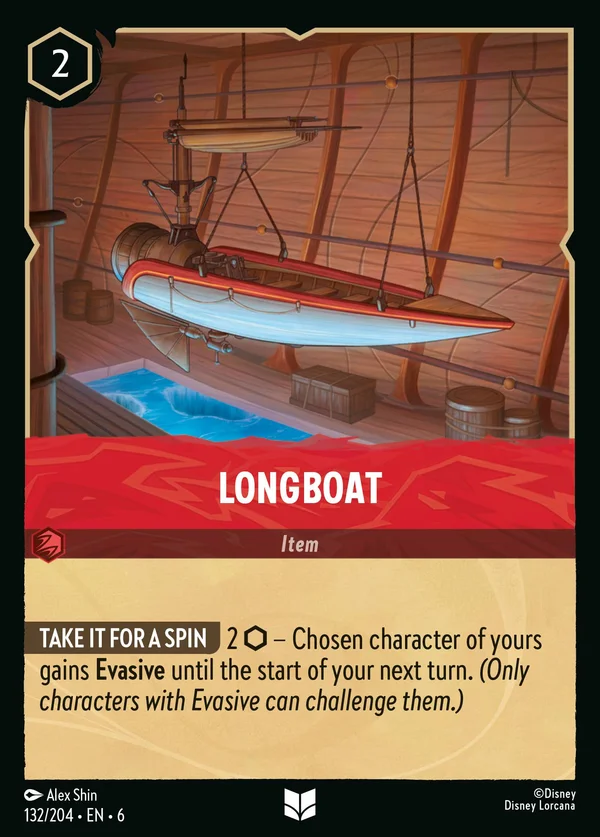 Longboat — Disney Lorcana Item card from Azurite Sea