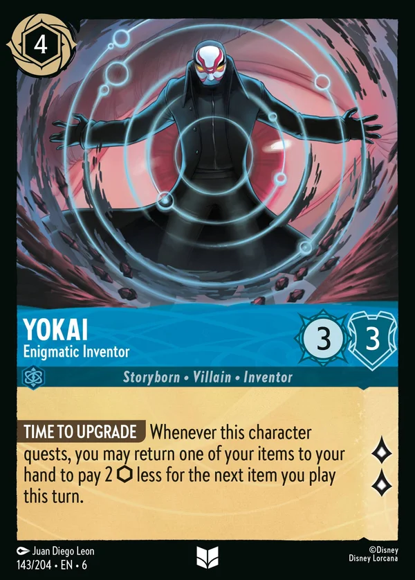 Yokai - Enigmatic Inventor — Disney Lorcana Character card from Azurite Sea