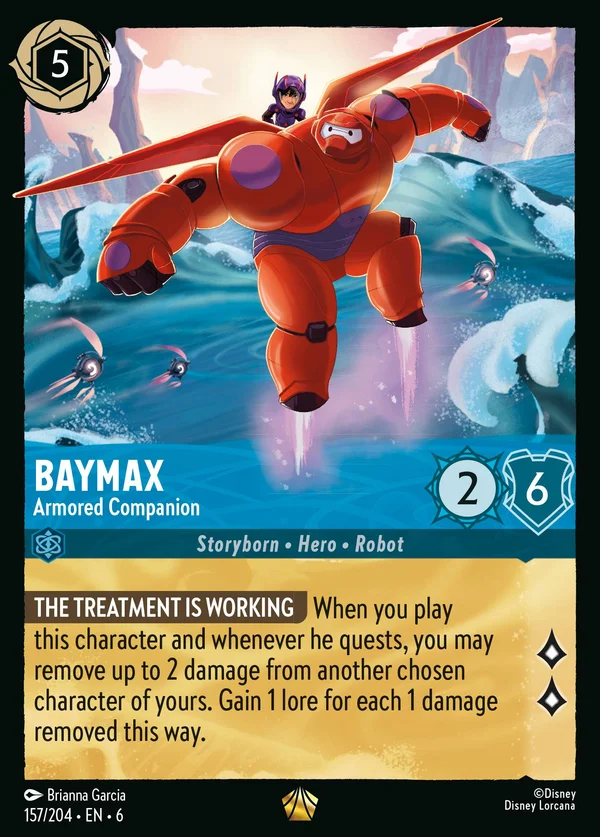 Baymax - Armored Companion — Disney Lorcana Character card from Azurite Sea