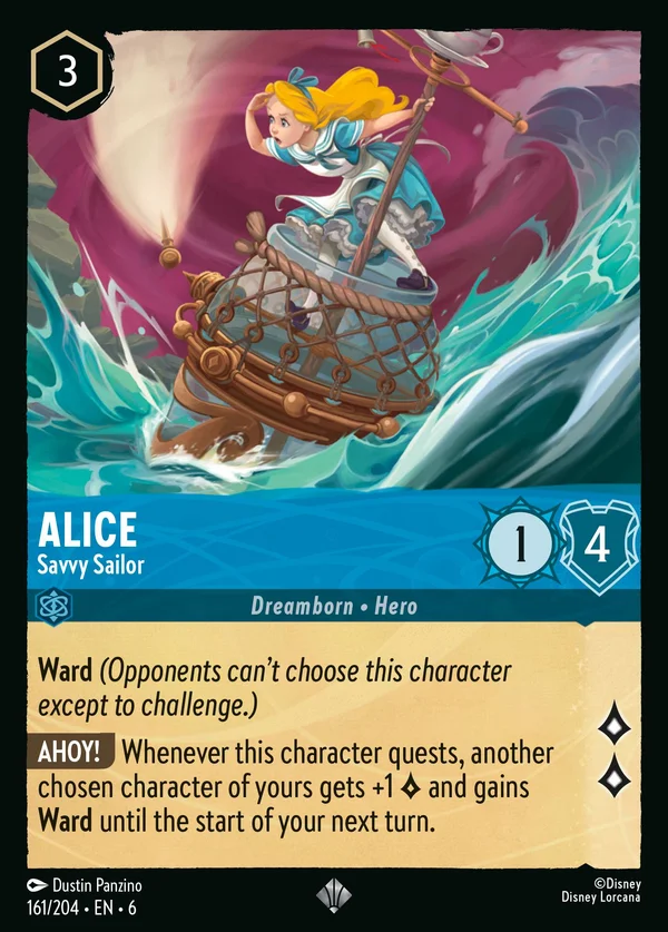 Alice - Savvy Sailor — Disney Lorcana Character card from Azurite Sea