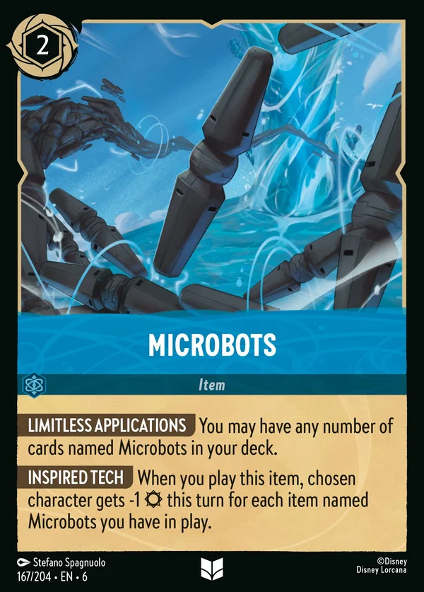 Microbots — Disney Lorcana Item card from Azurite Sea