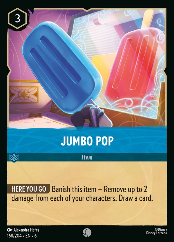 Jumbo Pop — Disney Lorcana Item card from Azurite Sea